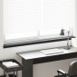 vidaXL Σαβανωτό Παραθύρου Μαύρο με ξύλινη υφή 120 x 15 x 4,5 εκ. PVC