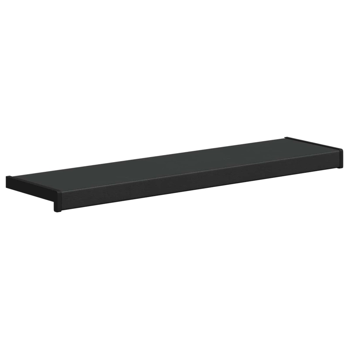 vidaXL Σαβανωτό Παραθύρου Μαύρο με ξύλινη υφή 60 x 20 x 4,5 εκ PVC