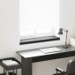 vidaXL Σαβανωτό Παραθύρου Μαύρο με ξύλινη υφή 60 x 20 x 4,5 εκ PVC