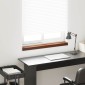 vidaXL Σαβανωτό Παραθύρου Καφέ ξύλο 80 x 10 x 4,5 εκ PVC