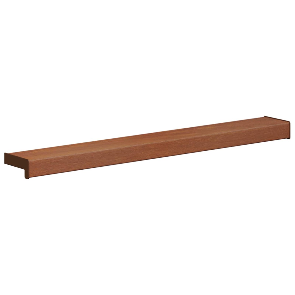 vidaXL Σαβανωτό Παραθύρου Καφέ ξύλο 60 x 15 x 4,5 εκ PVC