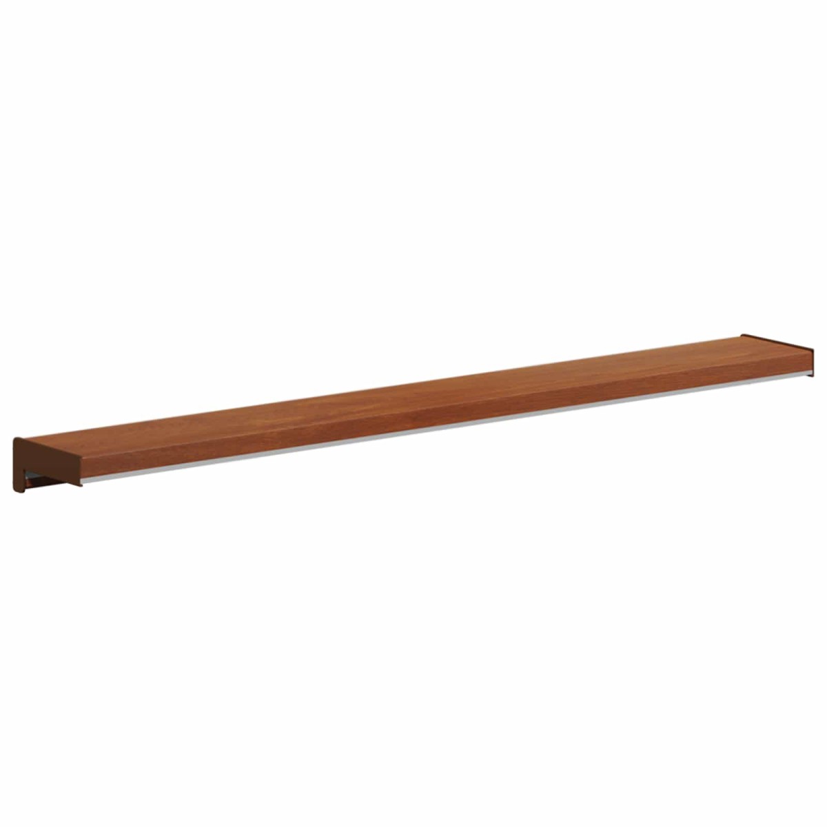 vidaXL Σαβανωτό Παραθύρου Καφέ ξύλο 80 x 15 x 4,5 εκ PVC