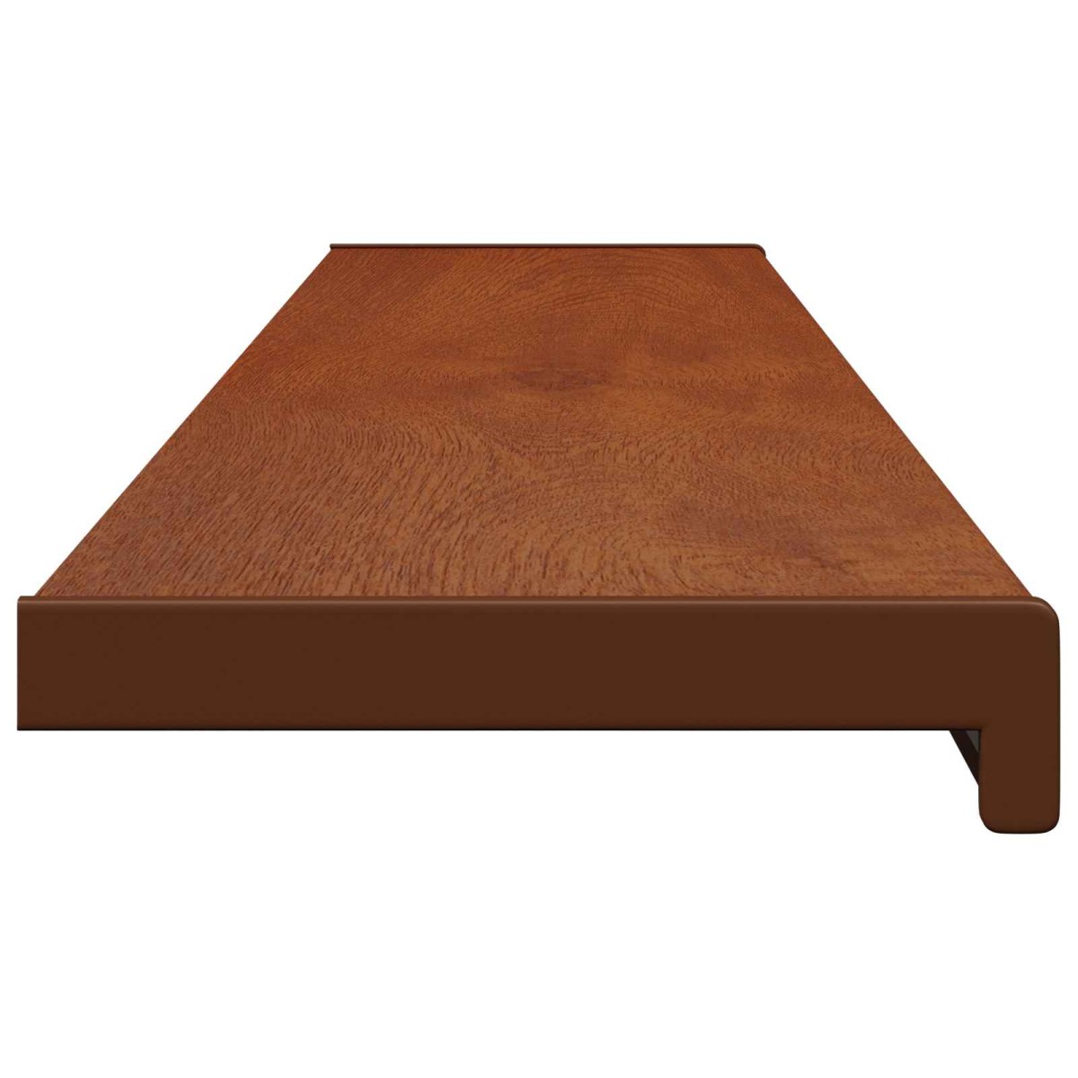 vidaXL Σαβανωτό Παραθύρου Καφέ ξύλο 140 x 20 x 4,5 εκ PVC