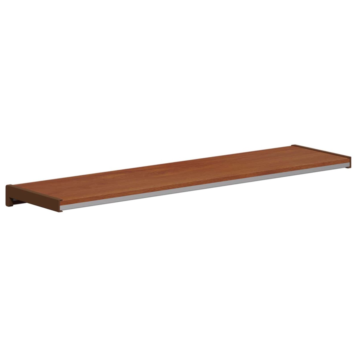 vidaXL Σαβανωτό Παραθύρου Καφέ ξύλο 60 x 25 x 4,5 εκ PVC