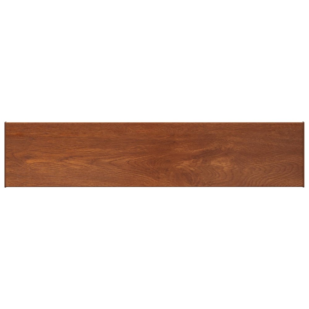 vidaXL Σαβανωτό Παραθύρου Καφέ ξύλο 140 x 35 x 4,5 εκ PVC
