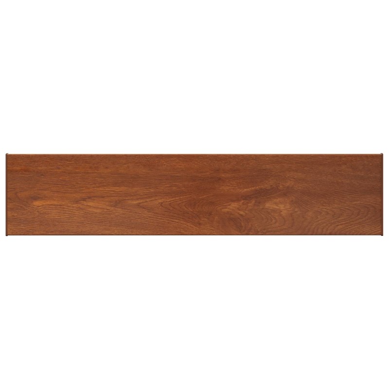 vidaXL Σαβανωτό Παραθύρου Καφέ ξύλο 140 x 35 x 4,5 εκ PVC