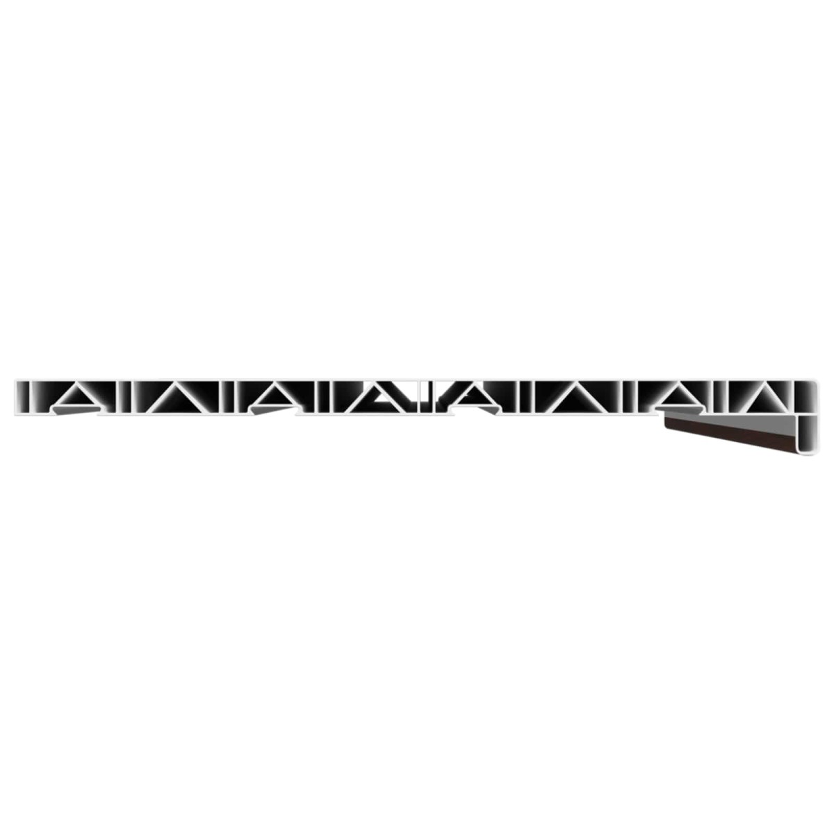vidaXL Σαβανωτό Παραθύρου Καφέ ξύλο 100 x 40 x 4,5 εκ PVC