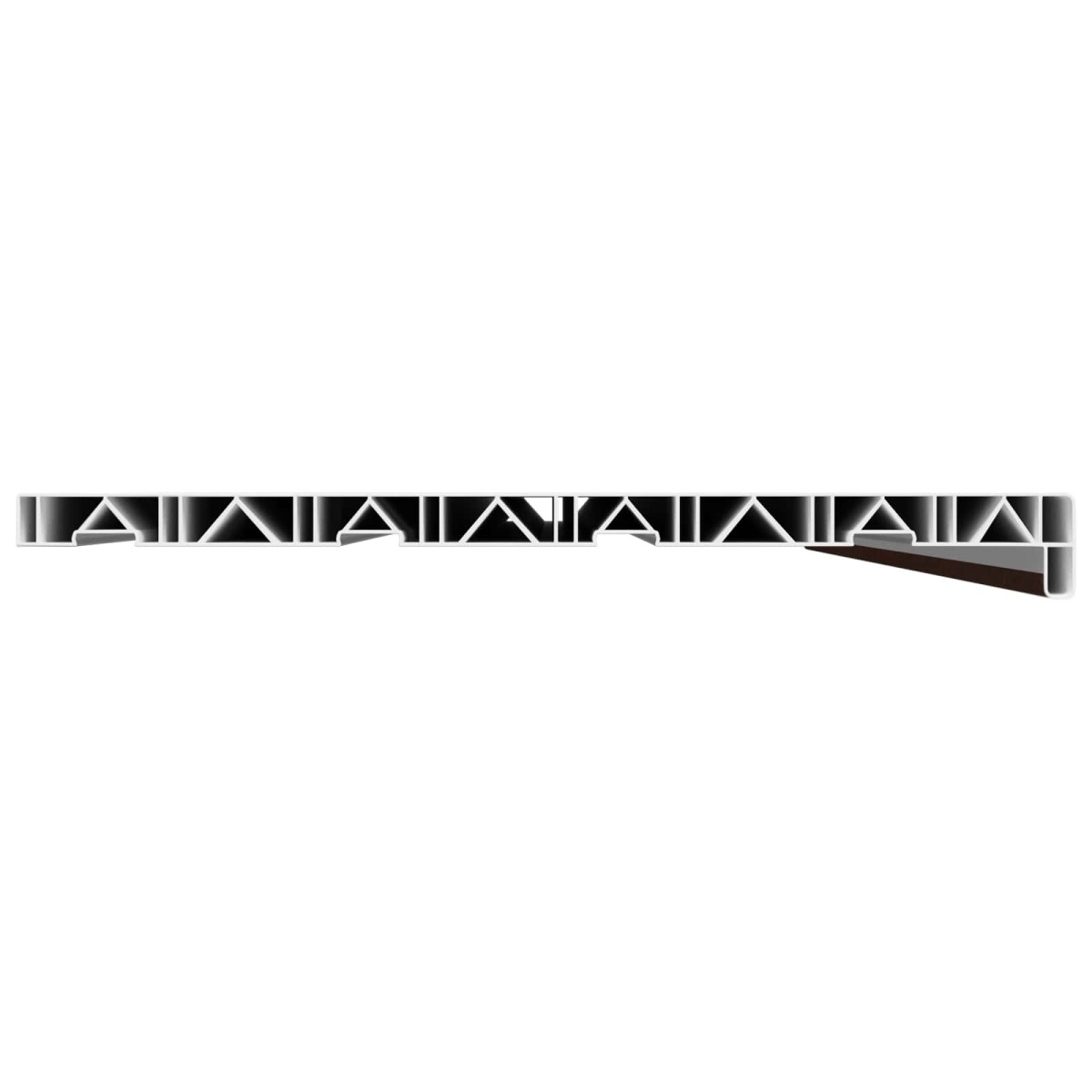 vidaXL Σαβανωτό Παραθύρου Καφέ ξύλο 160 x 45 x 4,5 εκ PVC