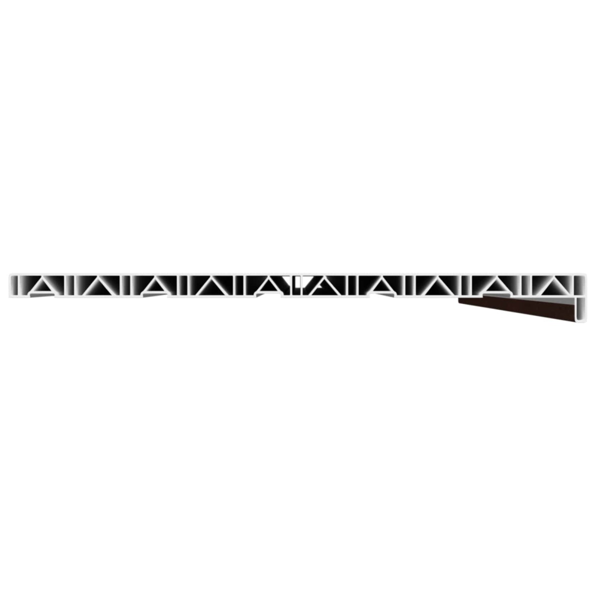 vidaXL Σαβανωτό Παραθύρου Καφέ ξύλο 140 x 50 x 4,5 εκ PVC