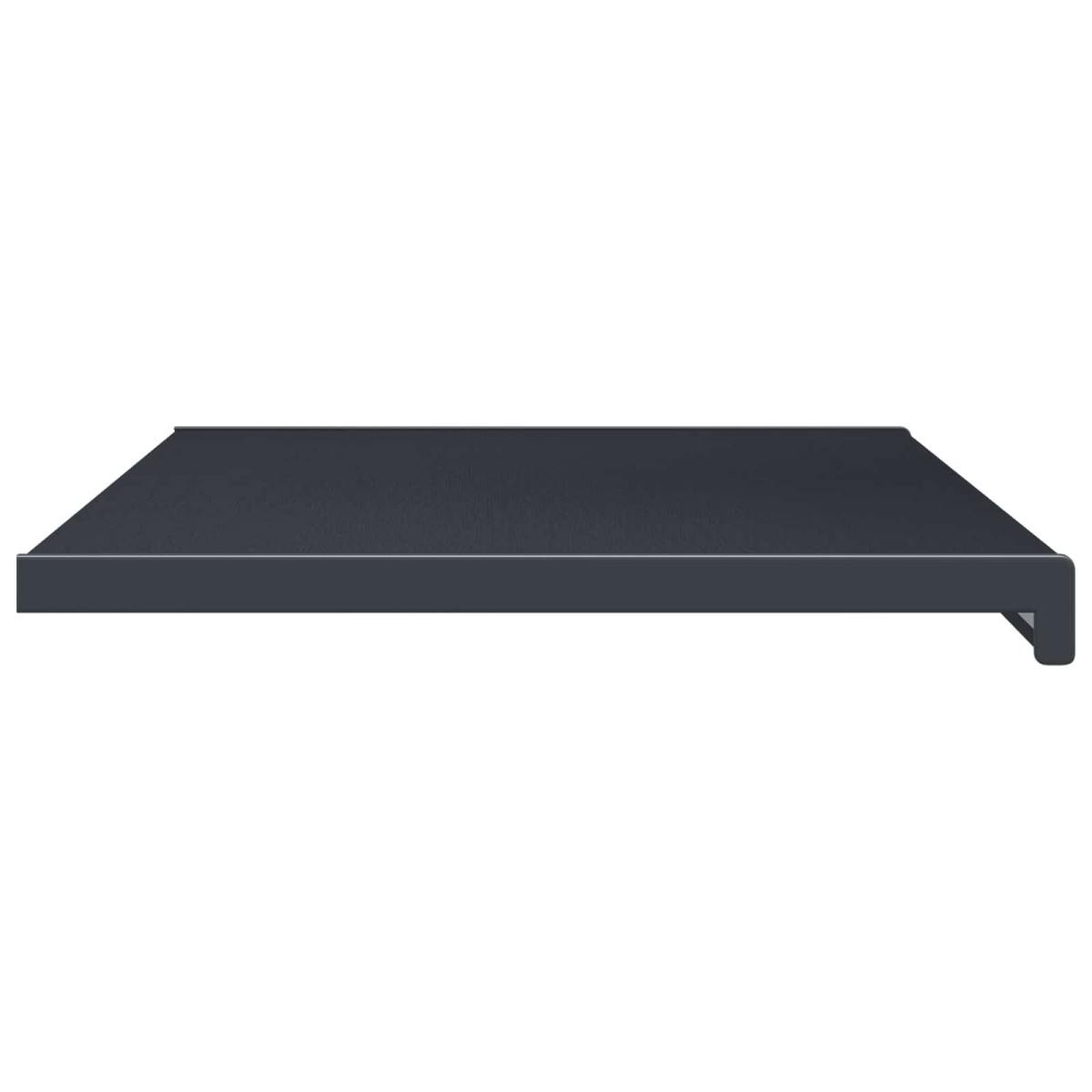 vidaXL Σαβανωτό Παραθύρου Ανθρακί με ξύλινη υφή 80 x 40 x 4,5 εκ PVC