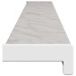 vidaXL Σαβανωτό Παραθύρου Υφή Μάρμαρου 120 x 10 x 4,5 εκ PVC