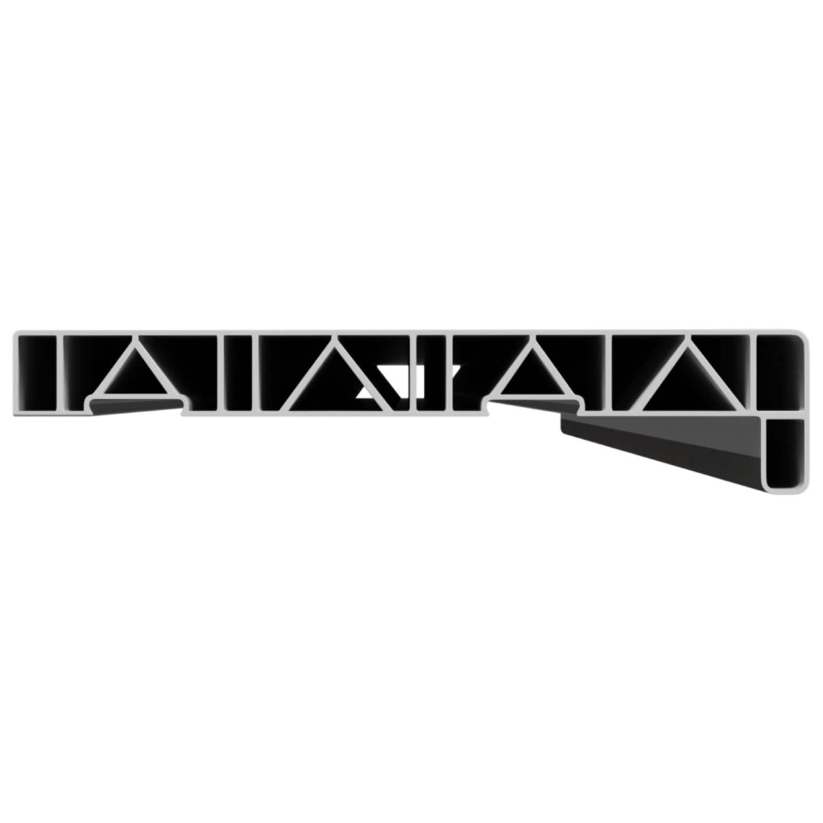 vidaXL Σαβανωτό Παραθύρου Υφή Μάρμαρου 160 x 20 x 4,5 εκ PVC