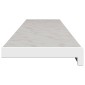 vidaXL Σαβανωτό Παραθύρου Υφή Μάρμαρου 140 x 25 x 4,5 εκ PVC