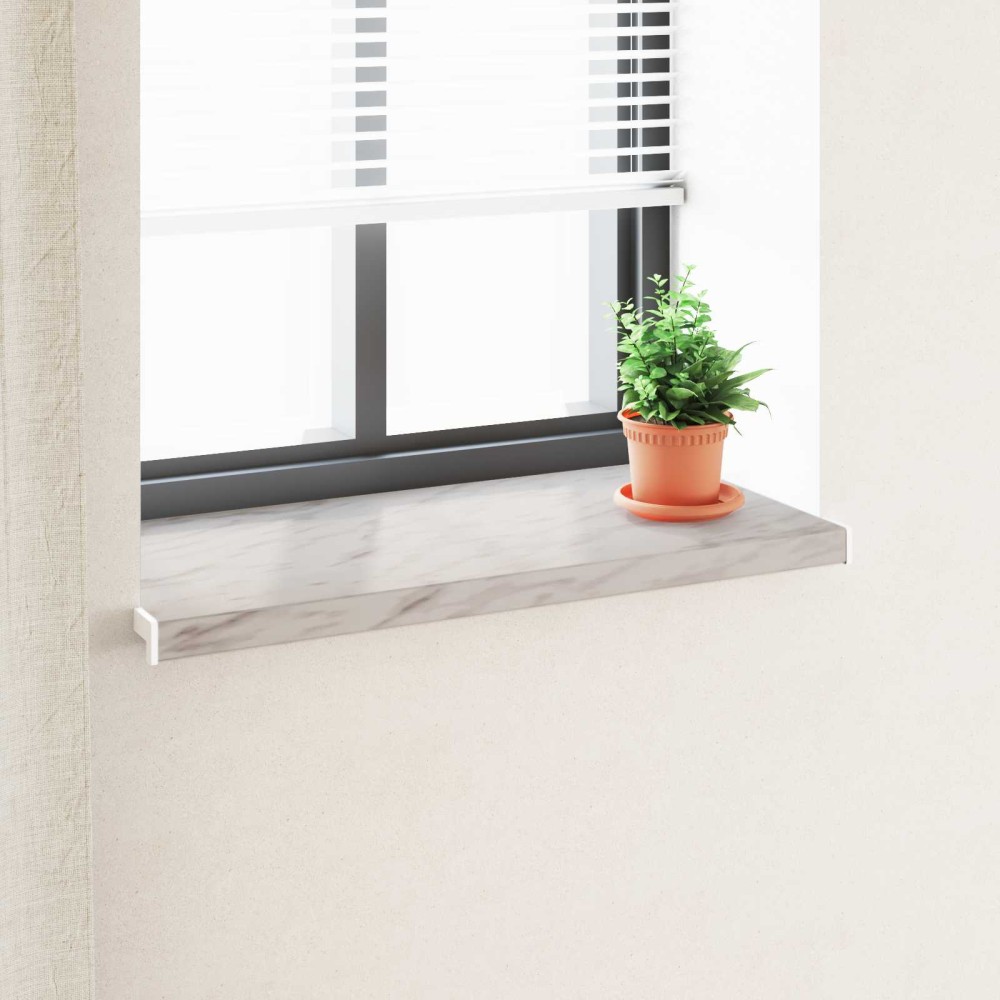 vidaXL Σαβανωτό Παραθύρου Υφή Μάρμαρου 80 x 45 x 4,5 εκ PVC