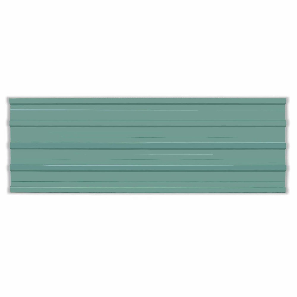 vidaXL Πάνελ οροφής 12 τμχ. Πράσινο 129 x 45 εκ. Γαλβανισμένος χάλυβας