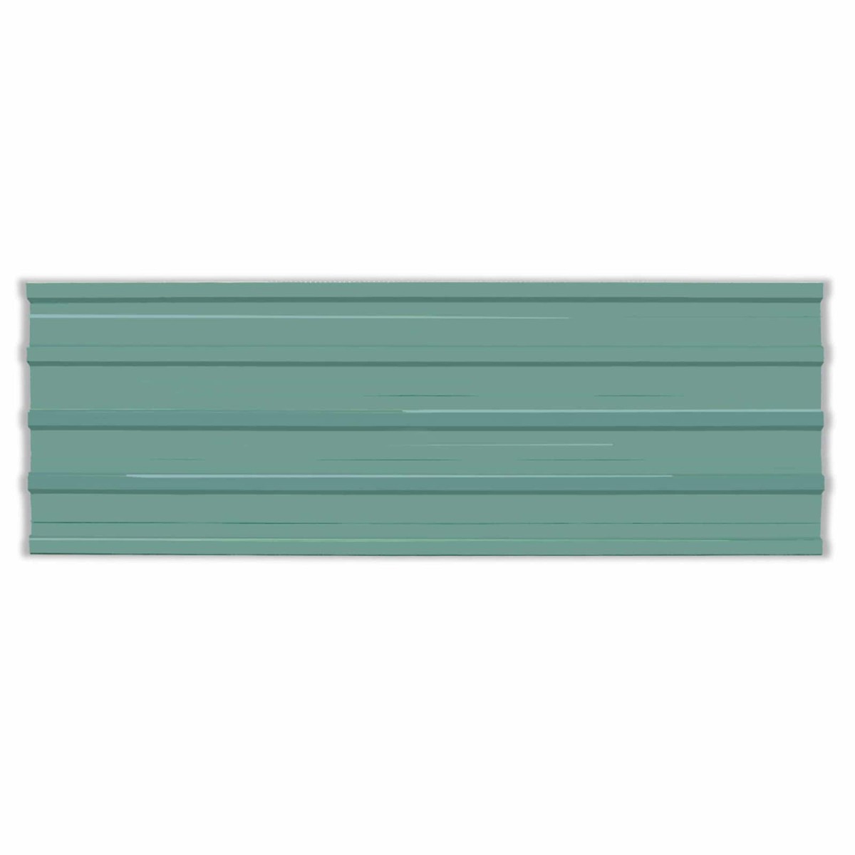 vidaXL Πάνελ οροφής 12 τμχ. Πράσινο 129 x 45 εκ. Γαλβανισμένος χάλυβας