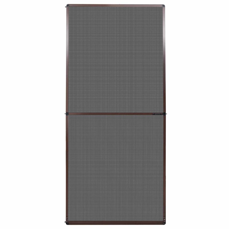 vidaXL Ανοιγόμενη Οθόνη Εντόμων Καφέ και Μαύρο 100 x 215 cm