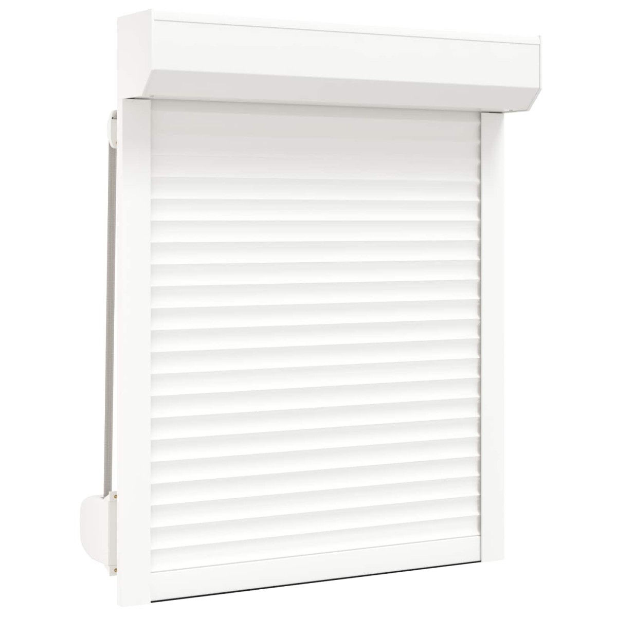 vidaXL Ρολό εισόδου Λευκός 70 x 100 cm Αλουμίνιο και Πολυουρεθάνη