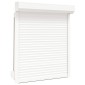vidaXL Ρολό εισόδου Λευκός 100 x 130 cm Αλουμίνιο και Πολυουρεθάνη