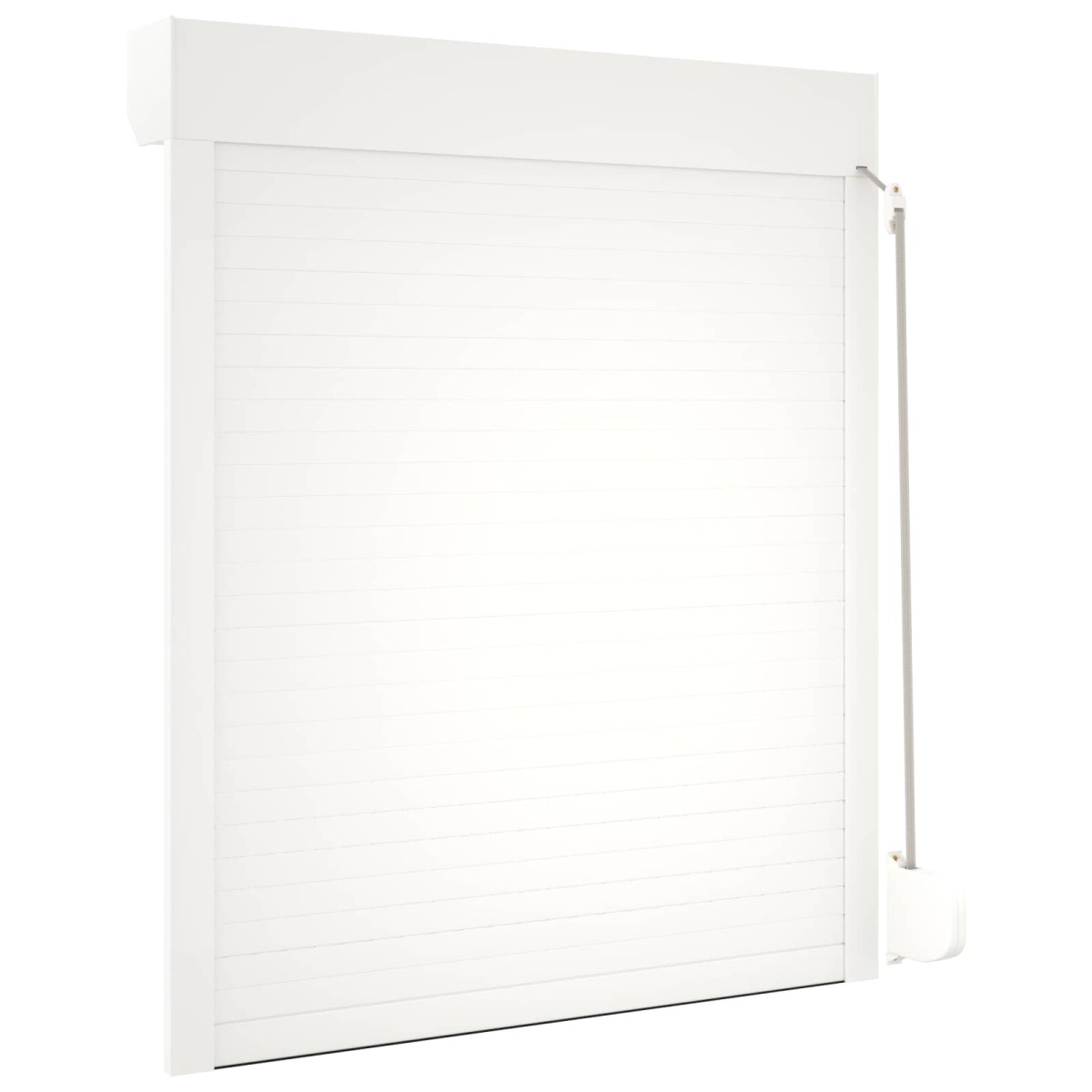 vidaXL Ρολό εισόδου Λευκός 100 x 130 cm Αλουμίνιο και Πολυουρεθάνη