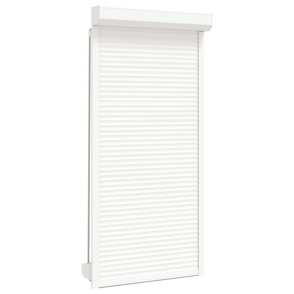 vidaXL Ρολό εισόδου Λευκός 100 x 210 cm Αλουμίνιο και Πολυουρεθάνη