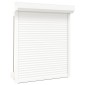 vidaXL Ρολό εισόδου Λευκός 110 x 130 cm Αλουμίνιο και Πολυουρεθάνη
