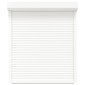 vidaXL Ρολό εισόδου Λευκός 110 x 130 cm Αλουμίνιο και Πολυουρεθάνη