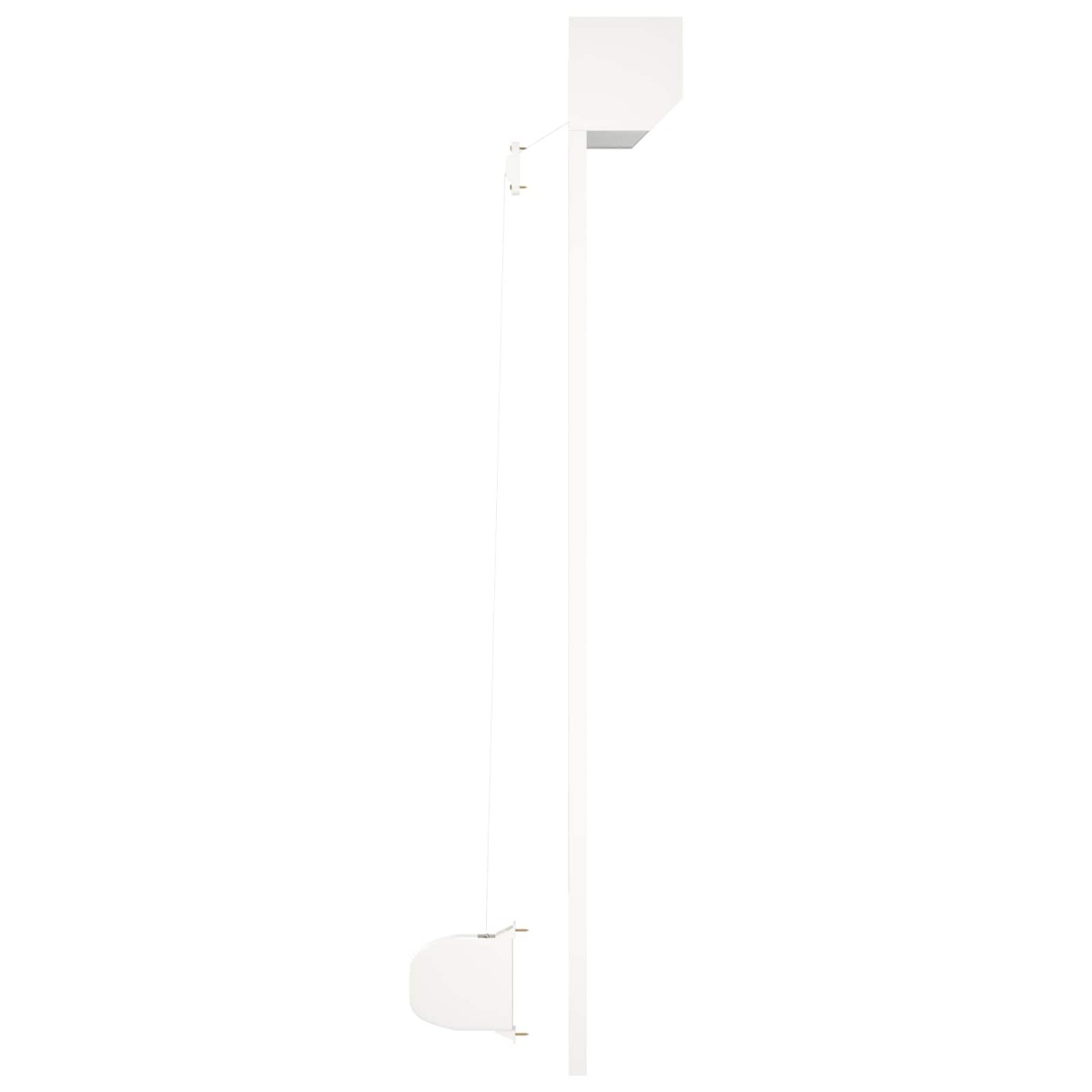 vidaXL Ρολό εισόδου Λευκός 110 x 130 cm Αλουμίνιο και Πολυουρεθάνη