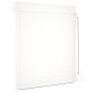 vidaXL Ρολό εισόδου Λευκός 110 x 130 cm Αλουμίνιο και Πολυουρεθάνη