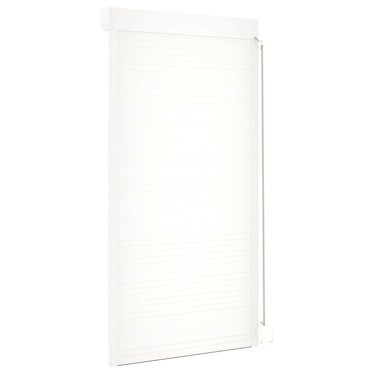 vidaXL Ρολό εισόδου Λευκός 110 x 220 cm Αλουμίνιο και Πολυουρεθάνη