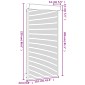 vidaXL Ρολό εισόδου Λευκός 110 x 220 cm Αλουμίνιο και Πολυουρεθάνη