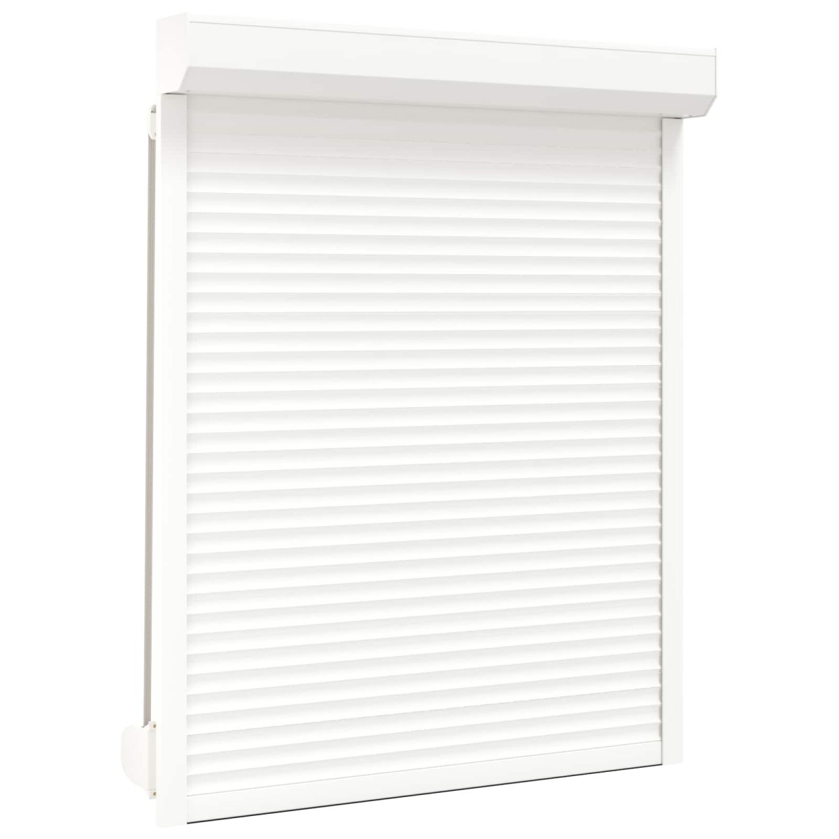 vidaXL Ρολό εισόδου Λευκός 120 x 150 cm Αλουμίνιο και Πολυουρεθάνη