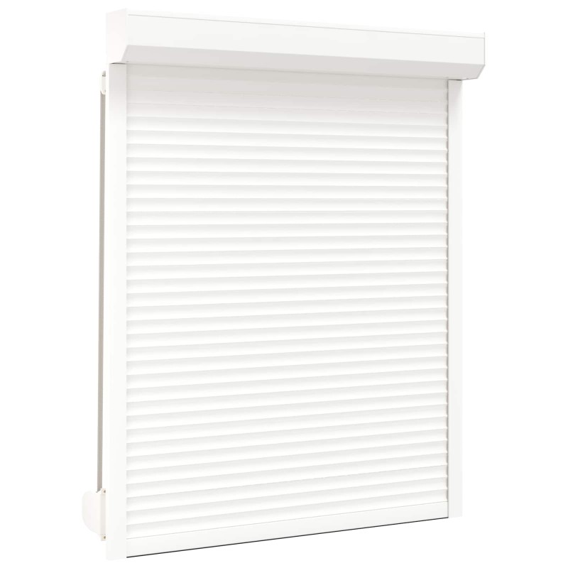 vidaXL Ρολό εισόδου Λευκός 120 x 150 cm Αλουμίνιο και Πολυουρεθάνη