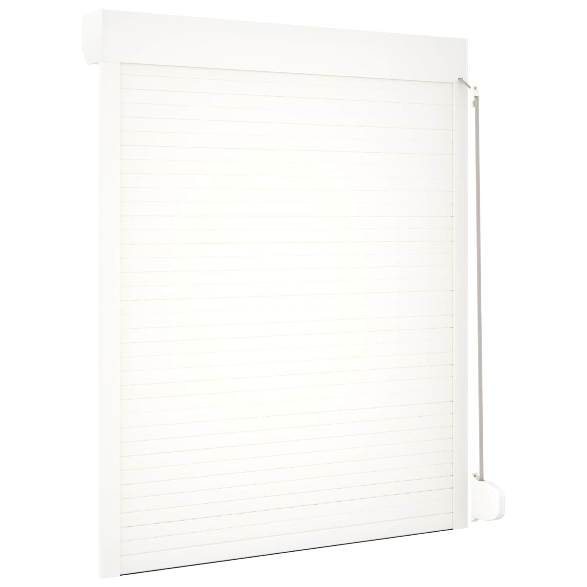 vidaXL Ρολό εισόδου Λευκός 120 x 150 cm Αλουμίνιο και Πολυουρεθάνη