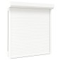 vidaXL Ρολό εισόδου Λευκός 130 x 140 cm Αλουμίνιο και Πολυουρεθάνη