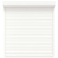 vidaXL Ρολό εισόδου Λευκός 130 x 140 cm Αλουμίνιο και Πολυουρεθάνη