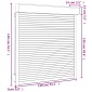 vidaXL Ρολό εισόδου Λευκός 130 x 140 cm Αλουμίνιο και Πολυουρεθάνη