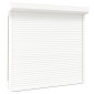vidaXL Ρολό εισόδου Λευκός 160 x 150 cm Αλουμίνιο και Πολυουρεθάνη