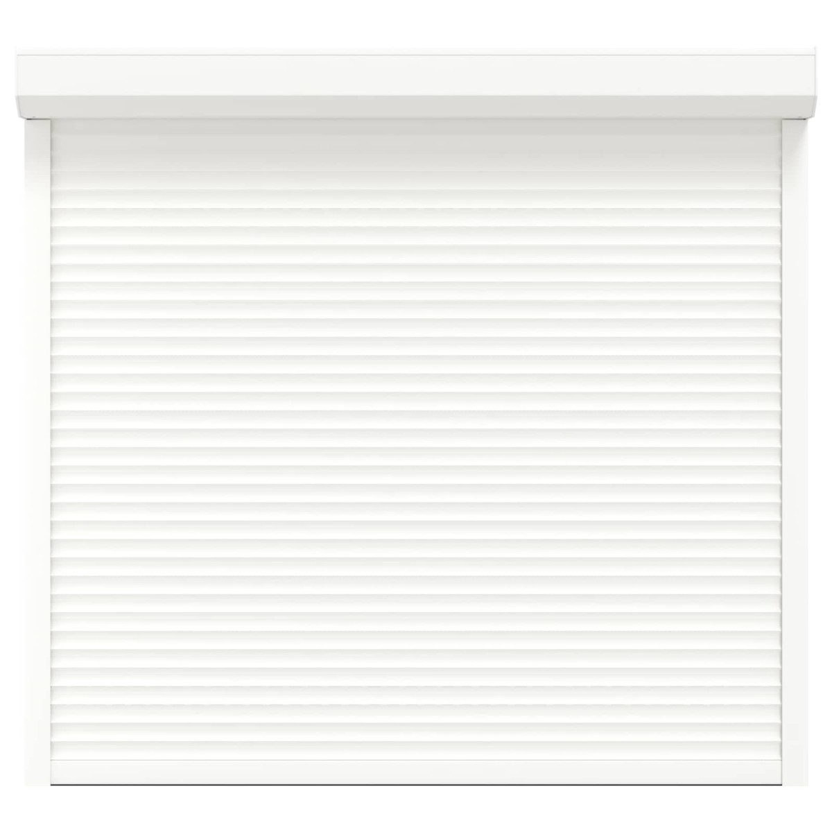 vidaXL Ρολό εισόδου Λευκός 160 x 150 cm Αλουμίνιο και Πολυουρεθάνη