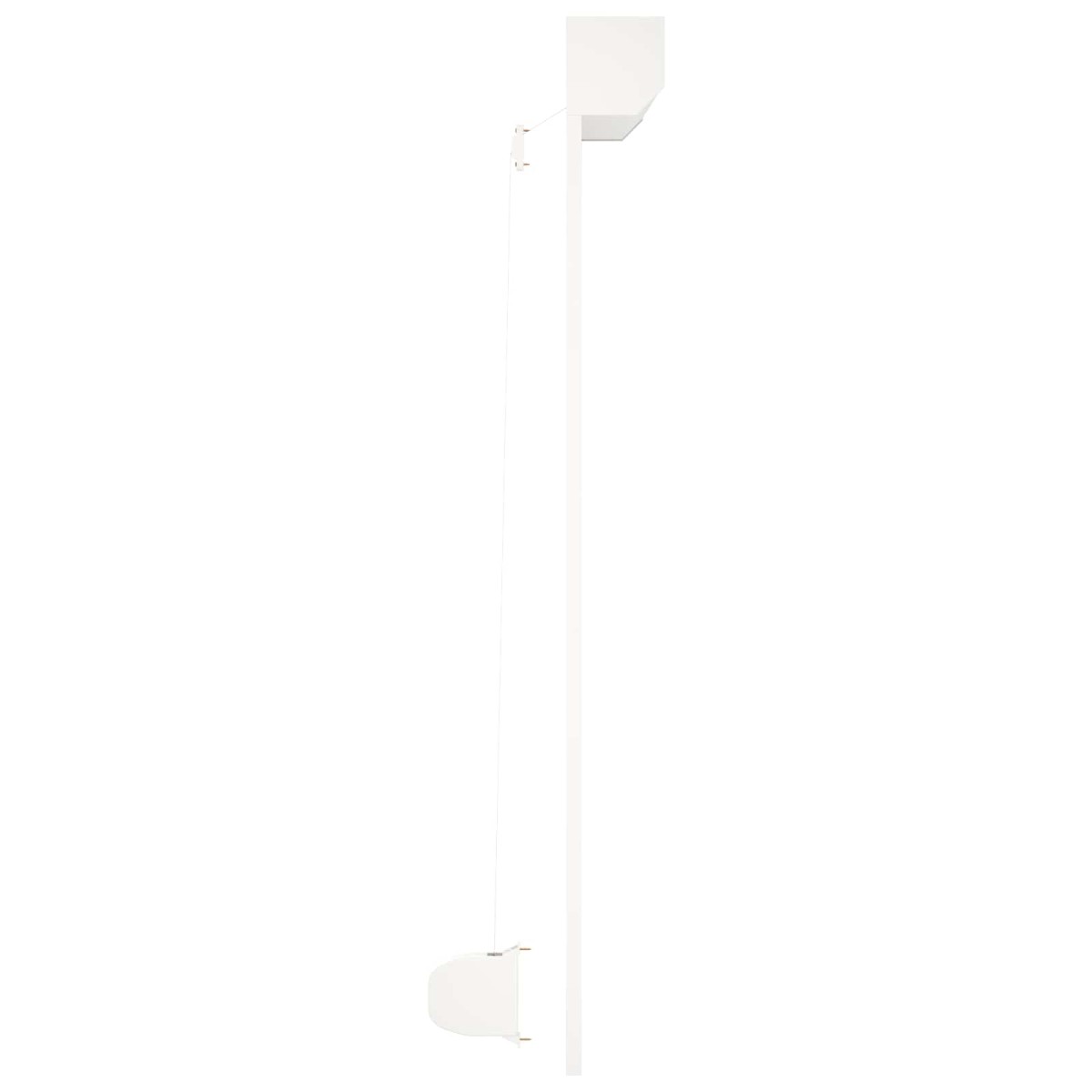 vidaXL Ρολό εισόδου Λευκός 160 x 150 cm Αλουμίνιο και Πολυουρεθάνη