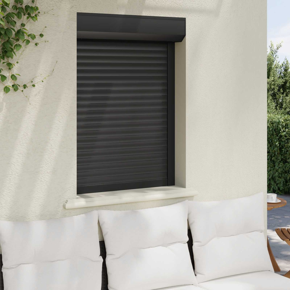 vidaXL Ρολό εισόδου Ανθρακί 70 x 100 cm Αλουμίνιο και Πολυουρεθάνη