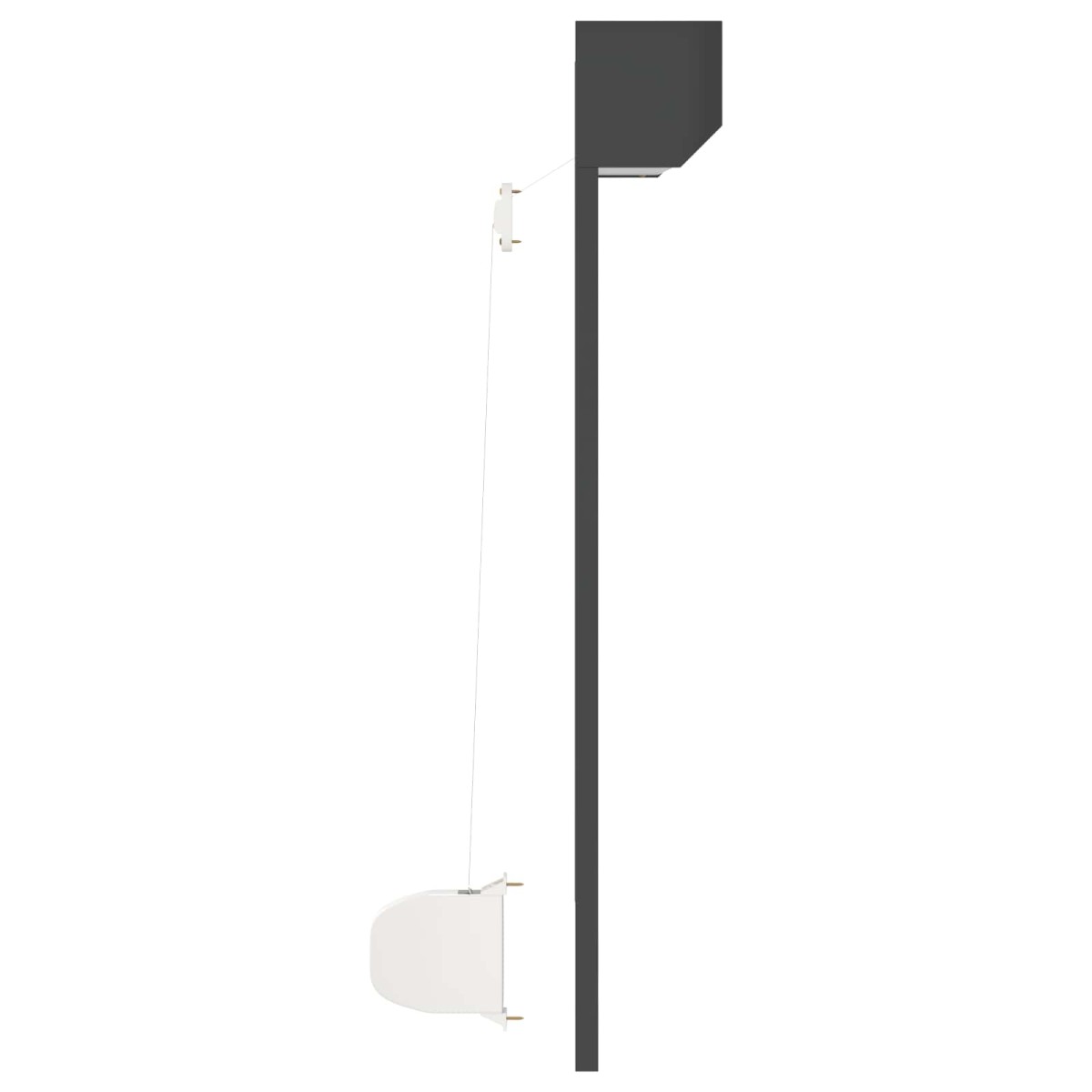 vidaXL Ρολό εισόδου Ανθρακί 70 x 100 cm Αλουμίνιο και Πολυουρεθάνη