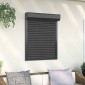 vidaXL Ρολό εισόδου Ανθρακί 80 x 100 cm Αλουμίνιο και Πολυουρεθάνη
