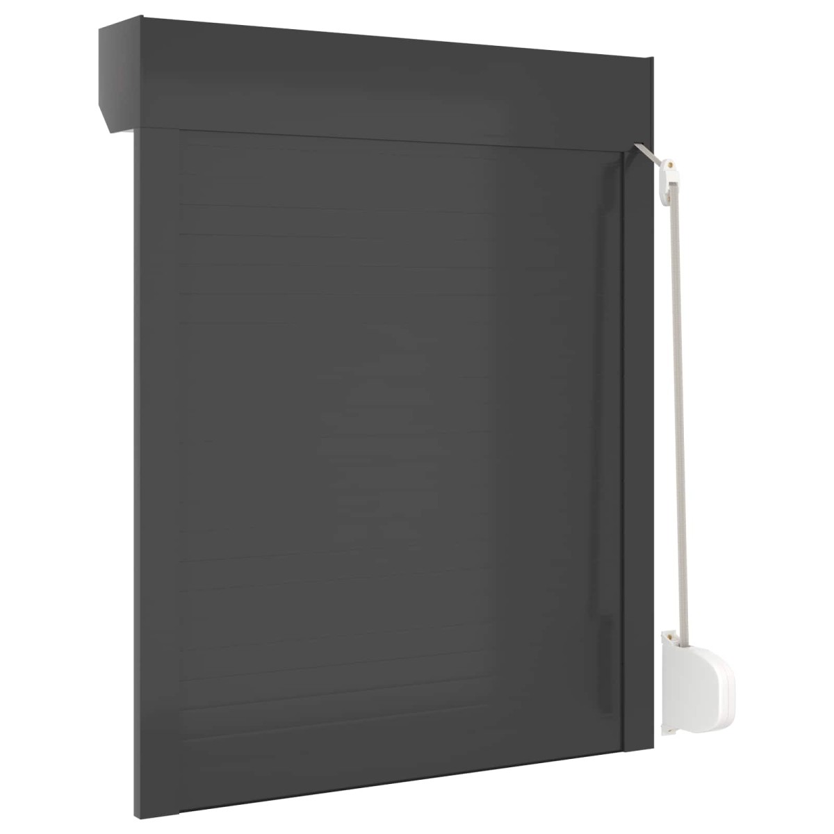 vidaXL Ρολό εισόδου Ανθρακί 80 x 100 cm Αλουμίνιο και Πολυουρεθάνη