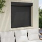 vidaXL Ρολό εισόδου Ανθρακί 100 x 100 cm Αλουμίνιο και Πολυουρεθάνη