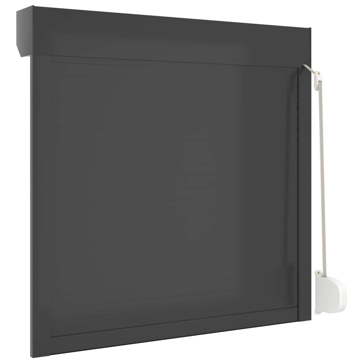 vidaXL Ρολό εισόδου Ανθρακί 100 x 100 cm Αλουμίνιο και Πολυουρεθάνη