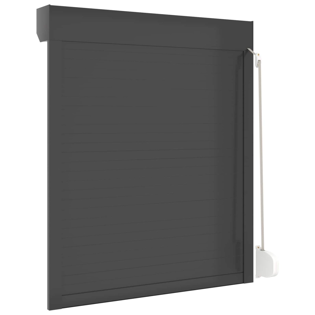 vidaXL Ρολό εισόδου Ανθρακί 100 x 130 cm Αλουμίνιο και Πολυουρεθάνη
