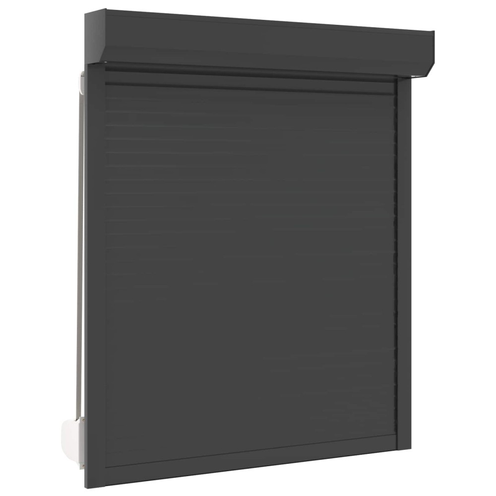 vidaXL Ρολό εισόδου Ανθρακί 110 x 130 cm Αλουμίνιο και Πολυουρεθάνη