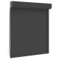 vidaXL Ρολό εισόδου Ανθρακί 110 x 130 cm Αλουμίνιο και Πολυουρεθάνη