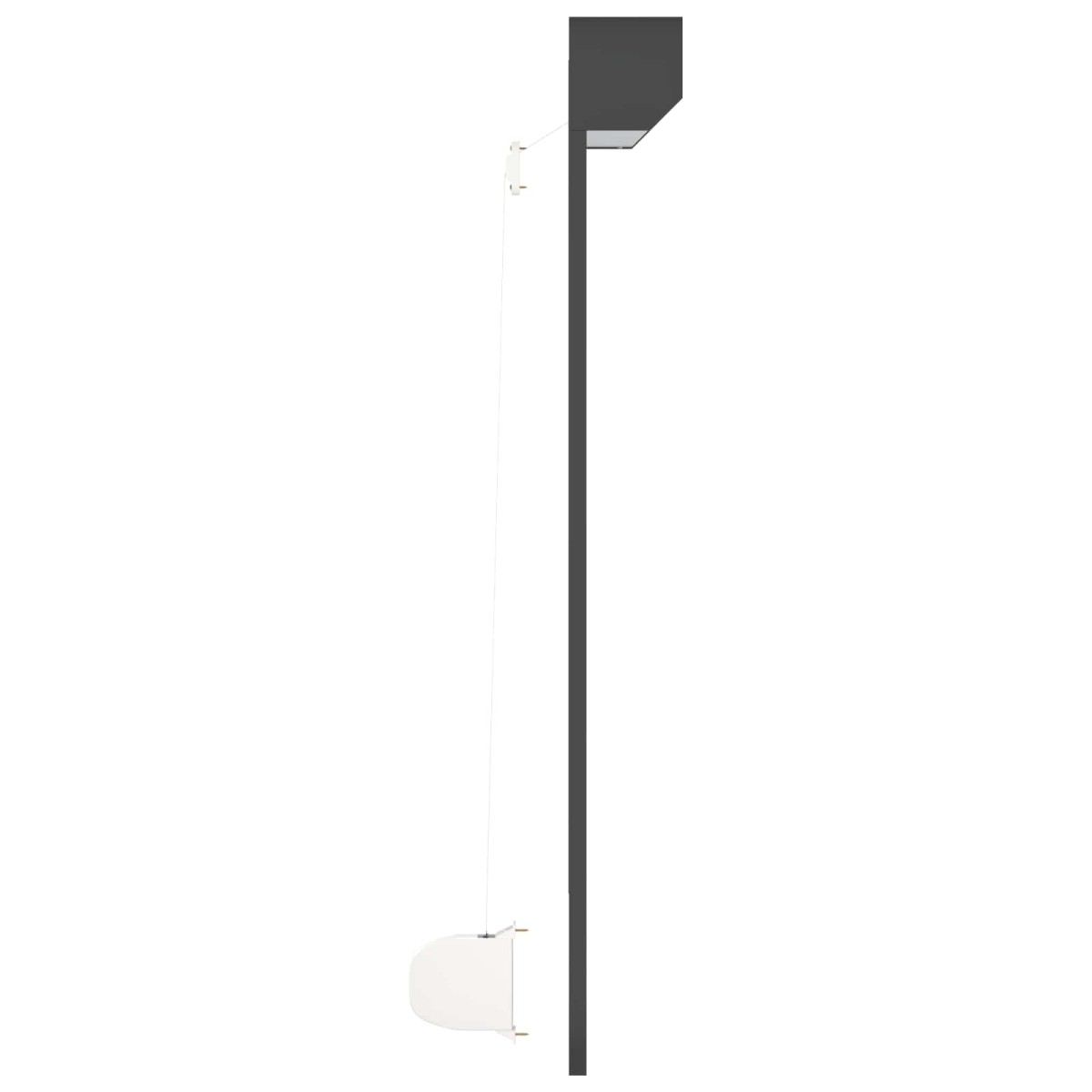 vidaXL Ρολό εισόδου Ανθρακί 110 x 130 cm Αλουμίνιο και Πολυουρεθάνη
